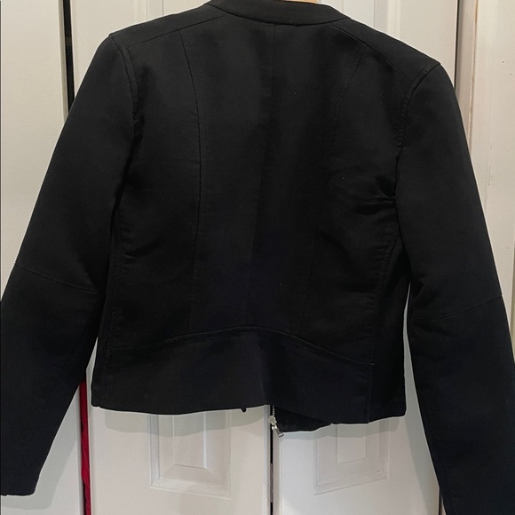 GAP Black Biker Jacket with Silver Accents - Picture 4 of 4